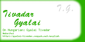 tivadar gyalai business card